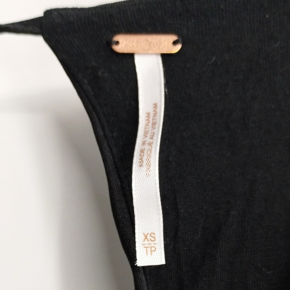 Free People Date Night Black Floral Skater Mini Dress - Picture 4 of 14